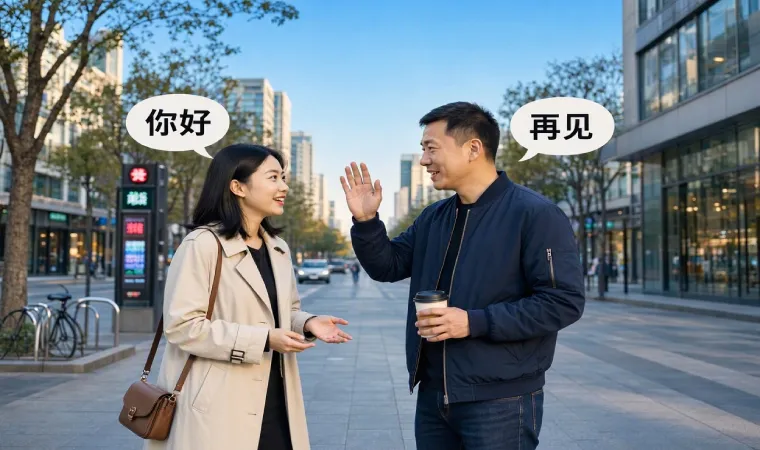 جملات کوتاه چینی برای احوالپرسی و خداحافظی