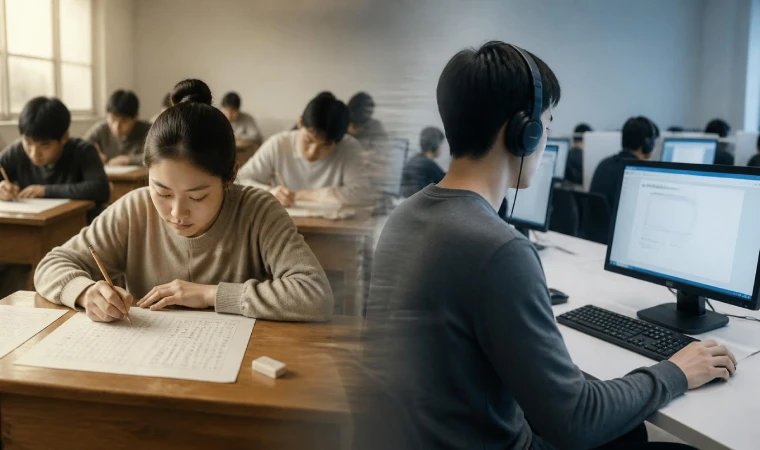 مقایسه آزمون HSK کاغذی و اینترنتی در روند تحول این آزمون