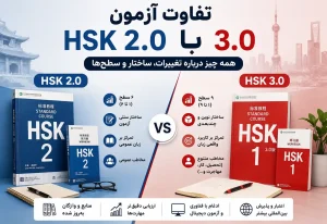 تفاوت آزمون HSK 2.0 با 3.0