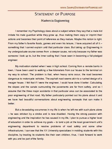 statement of purpose